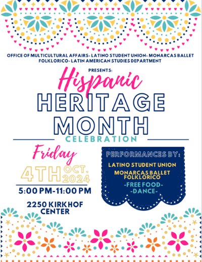 Hispanic Heritage October 4 event flyer